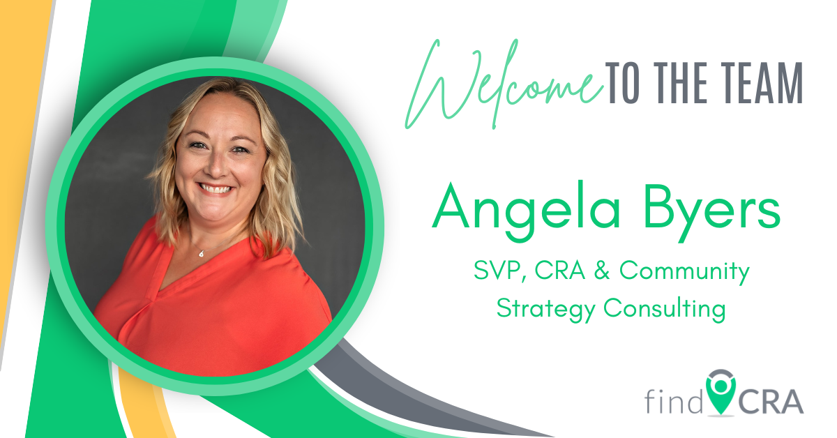 findCRA Welcomes Angela Byers as Senior Vice President, CRA & Community Strategy Consulting as the Company Continues to Expand Its Consulting Services Nationally